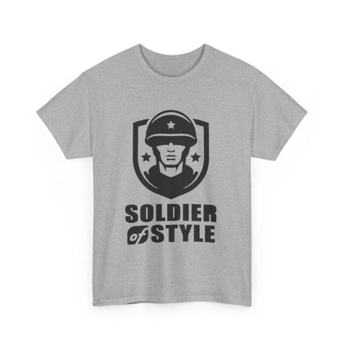Soldier of Style Unisex Heavy Cotton Tee | Casual Wear, Military Inspired Fashion, Gift for Veterans, Comfortable Everyday T-Shirt - Image 4
