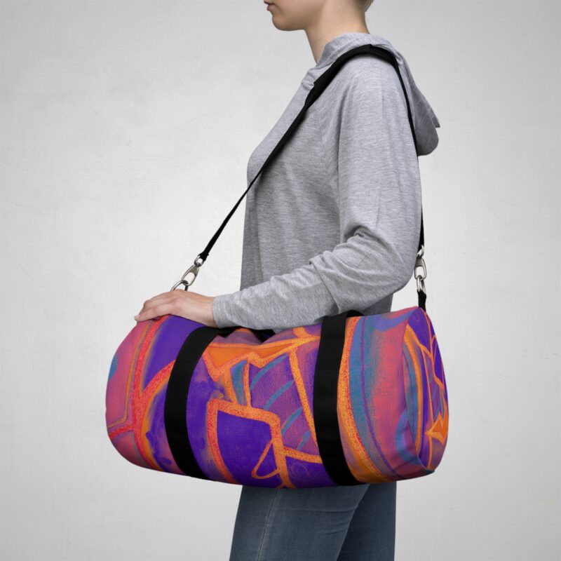 Colorful Art Duffel Bag - Stylish Gym Bag, Weekend Travel Tote, Unique Sports Luggage, Vibrant Workout Accessory, Eye-Catching Carryall