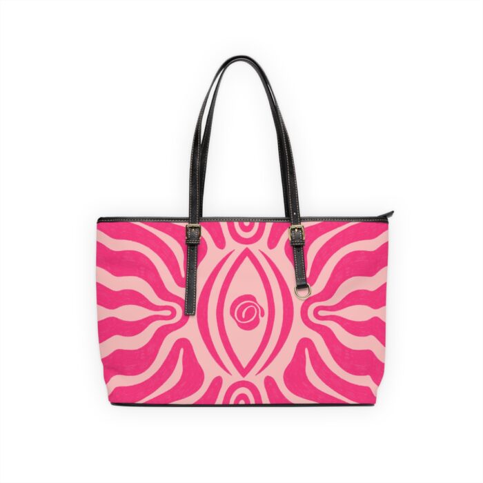 Stylish PU Leather Shoulder Bag with Floral Design, Trendy Tote, Gift for Her, Everyday Use, Fashionable Handbag, Summer Accessory - Image 7