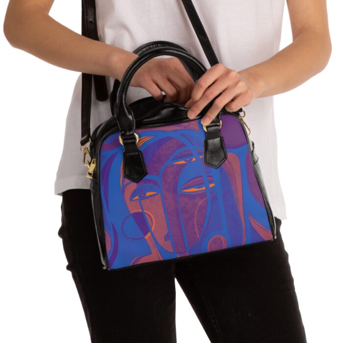 Artistic Shoulder Handbag, Trendy Tote Bag, Everyday Purse, Unique Gift for Her, Statement Bag, Fashion Accessory
