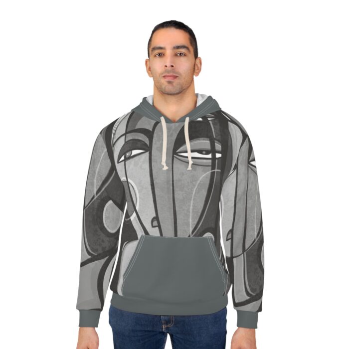 Artistic Unisex Pullover Hoodie - Abstract Design for Creative Souls - Image 4