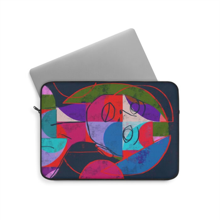 Colorful Abstract Laptop Sleeve, Artistic Sleeve for MacBook, Vibrant Laptop Bag, Unique Tech Accessory, Gift for Students & Creative Professionals - Image 8