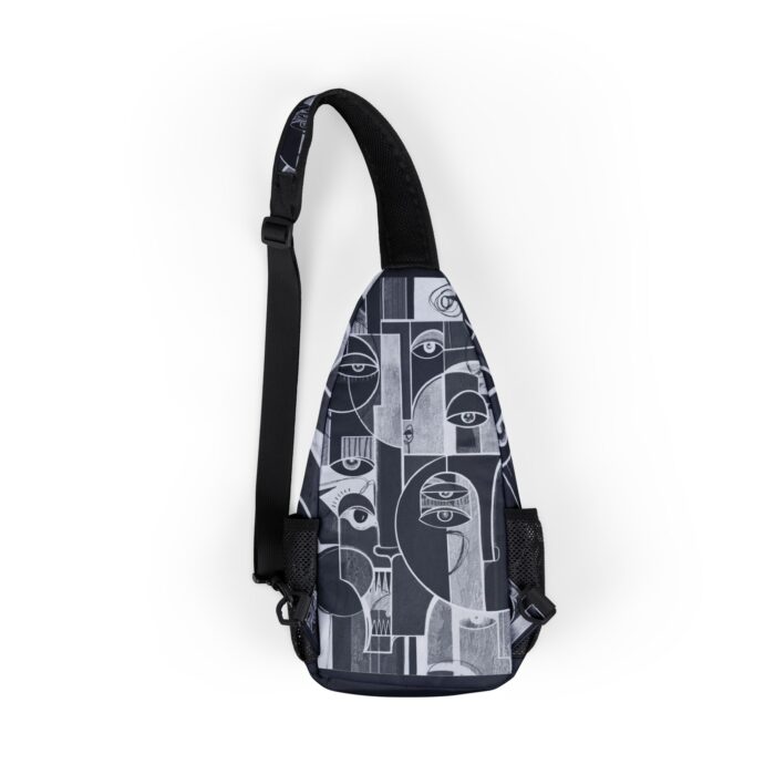 Stylish Chest Bag - Abstract Design, Fashion Accessory, Everyday Carry, Unisex Handbag, Festival Essential, Unique Artwork - Image 2